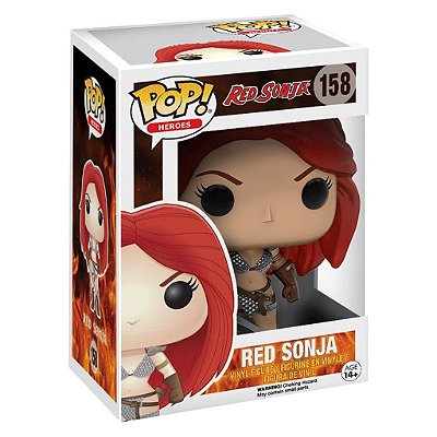 Funko Pop Red Sonja - Red Sonja #158 Vinil 9,5 cm Oficial Funko