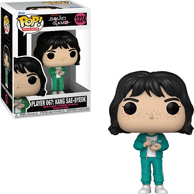 Funko Pop Squid Game Round 6 Player 067 - Kang Sae-Byeok #1224 Vinil 9,5 Cm Oficial Funko Vinil 9...