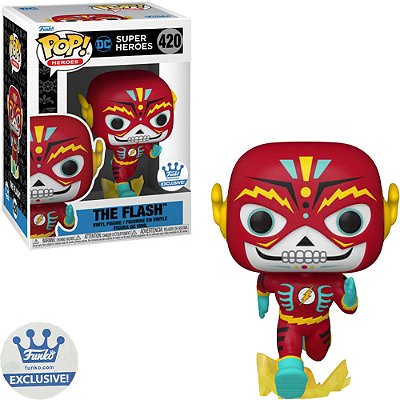 Funko Pop Heroes Dia De Los Dc - The Flash #420 Vinil 9,5 cm Oficial Funko
