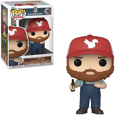 Funko Pop Letterkenny - Squirrelly Dan #1165 Vinil 9,5 Cm Oficial Funko Vinil 9,5 cm Oficial Funko
