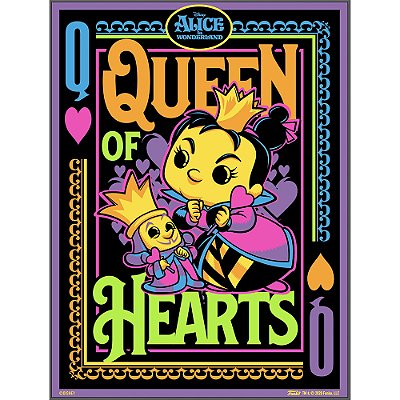 Funko Pop Poster Alice Wonderland Queen - Of Hearts #55994 Vinil 9,5 Cm Oficial Funko Vinil 9,5 c...