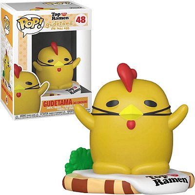 Funko Pop Nissin Top Ramen - Gudetama W/Chicken #48 Vinil 9,5 cm Oficial Funko