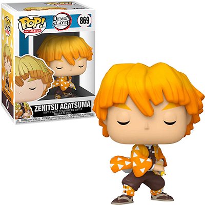 Funko Pop Demon Slayer - Zenitsu Agatsuma #869 Vinil 9,5 Cm Oficial Funko Vinil 9,5 cm Oficial Funko
