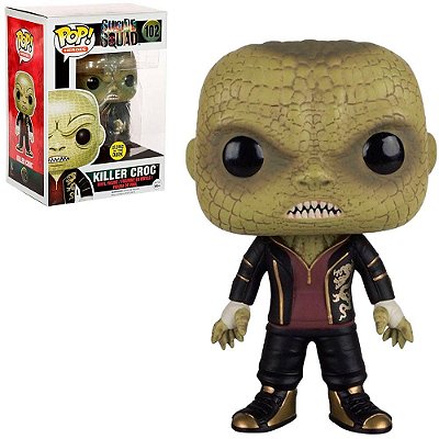 Funko Pop Heroes Suicide Killer Croc - Dark Glow #102 Vinil 9,5 Cm Oficial Funko Vinil 9,5 cm Ofi...
