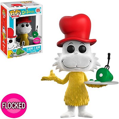 Funko Pop Dr.Seuss Sam I - Am Flocked #05 Vinil 9,5 Cm Oficial Funko Vinil 9,5 cm Oficial Funko