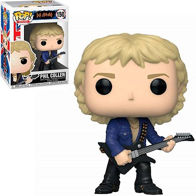 Funko Pop Rocks Def Leppard - Phil Collen #150 Vinil 9,5 Cm Oficial Funko Vinil 9,5 cm Oficial Funko
