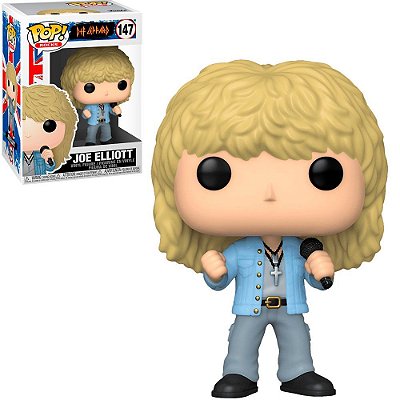 Funko Pop Rocks Def Leppard - Joe Elliott #147 Vinil 9,5 Cm Oficial Funko Vinil 9,5 cm Oficial Funko