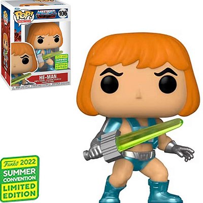 Funko Pop Tv Masters Of The - Uni.Retro He-Man #106 Vinil 9,5 Cm Oficial Funko Vinil 9,5 cm Ofici...