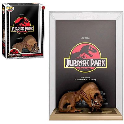 Funko Pop Jurassic Park Poster Tyrannosaurus Rex - & Velociraptor #03 Vinil 9,5 Cm Oficial Funko ...