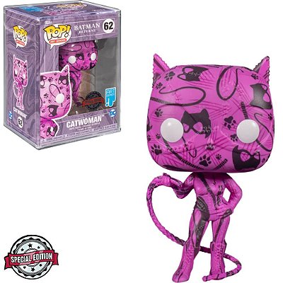 Funko Pop Heroes Batman Returns - Arts Catwoman #62 Vinil 9,5 cm Oficial Funko