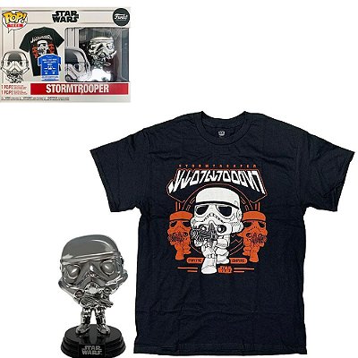 Funko Pop Star Wars Stormtrooper + - Tee Dundle #63580 Vinil 9,5 Cm Oficial Funko Vinil 9,5 cm Of...