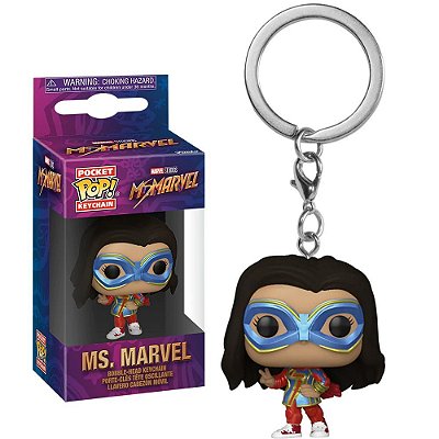Funko Pop Keychain Marvel - Ms Marvel #59494 Vinil 9,5 cm Oficial Funko