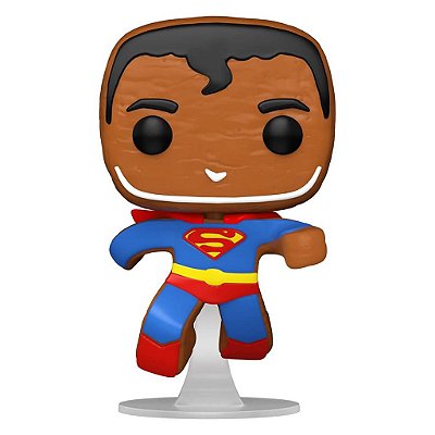 Funko Pop Heroes Dc Holiday - Superman Gingerbread #443 Vinil 9,5 Cm Oficial Funko Vinil 9,5 cm O...