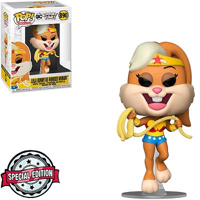 Funko Pop Looney Tunes 80Th Lola Bunny - Wonder Woman #890 Vinil 9,5 cm Oficial Funko