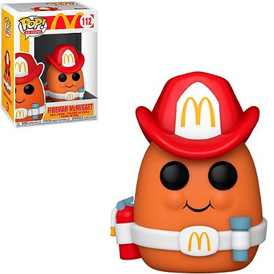Funko Pop Mc Donalds - Fireman Mcnugget #112 Vinil 9,5 Cm Oficial Funko Vinil 9,5 cm Oficial Funko