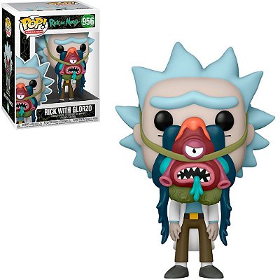 Funko Pop Rick Morty - Rick W/Glorzo #956 Vinil 9,5 cm Oficial Funko