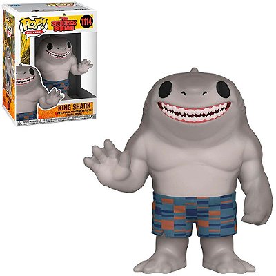 Funko Pop Heroes Suicide - King Shark (Temporada 2) #1114 Vinil 9,5 cm Oficial Funko