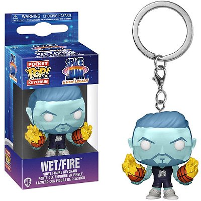 Funko Pop Keychain Space Jam - Legacy Wet/Fire #56239 Vinil 9,5 cm Oficial Funko