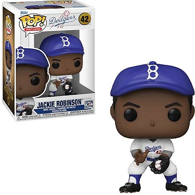 Funko Pop Mlb Dodgers - Jackie Robinson #42 Vinil 9,5 Cm Oficial Funko Vinil 9,5 cm Oficial Funko