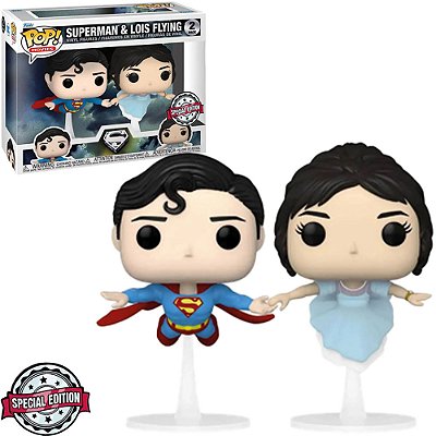 Funko Pop Heroes Dc Superman & Lois - Fliying 2Pack #60162 Vinil 9,5 Cm Oficial Funko Vinil 9,5 c...
