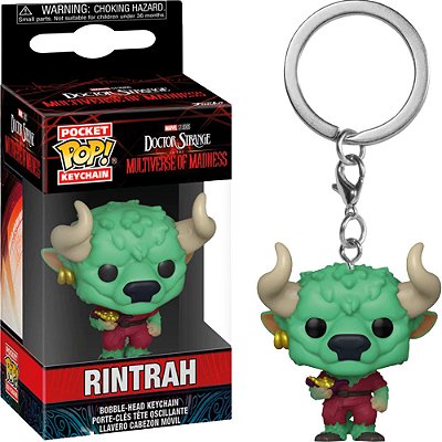 Funko Pop Keychain Marvel Doctor Strang - 2 Rintrah #60914 Vinil 9,5 cm Oficial Funko