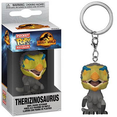 Funko Pop Keychain Jurassic World - Dominion Therizinosaurus #55298 Vinil 9,5 Cm Oficial Funko Vi...