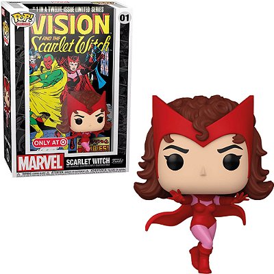 Funko Pop Marvel Cover - Scarlet Witch #01 Vinil 9,5 Cm Oficial Funko Vinil 9,5 cm Oficial Funko