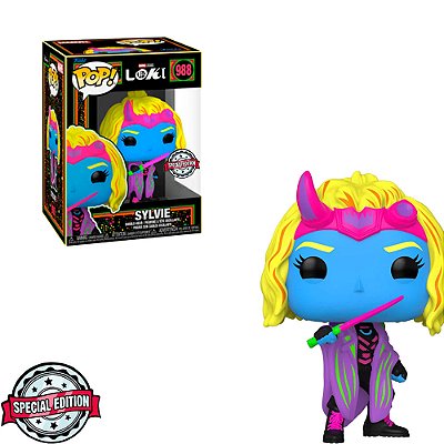 Funko Pop Marvel Black Light - Loki Sylvie #988 Vinil 9,5 Cm Oficial Funko Vinil 9,5 cm Oficial F...