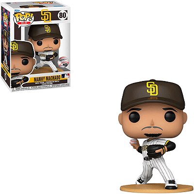 Funko Pop Mlb Padres - Manny Machado #80 Vinil 9,5 Cm Oficial Funko Vinil 9,5 cm Oficial Funko