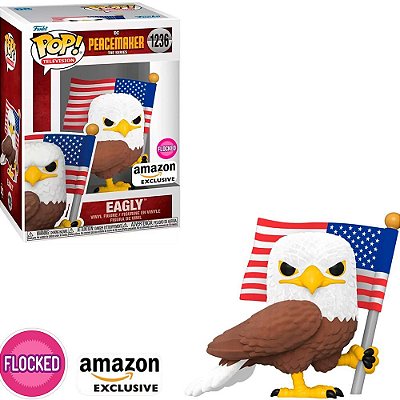 Funko Pop Peacemaker - Eagly Flocked #1236 Vinil 9,5 cm Oficial Funko