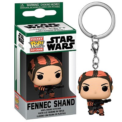 Funko Pop Keychain Star Wars Boba Fett - Fennec Shand #61050 Vinil 9,5 cm Oficial Funko