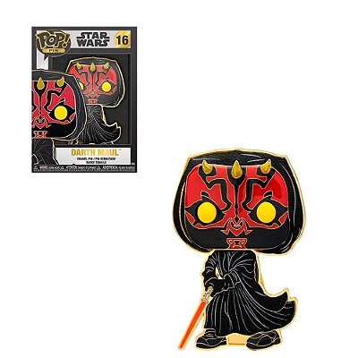 Funko Pop Pins.Star Wars - Darth Maul #38592 Vinil 9,5 cm Oficial Funko