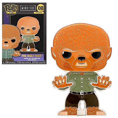 Funko Pop Pins.Monsters The - Wolf Man #37502 Vinil 9,5 cm Oficial Funko
