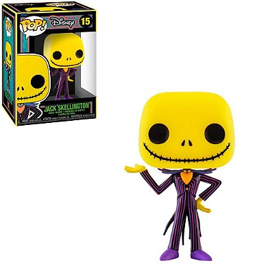 Funko Pop Disney Black Light Nbc - Jack Skellington #15 Vinil 9,5 cm Oficial Funko