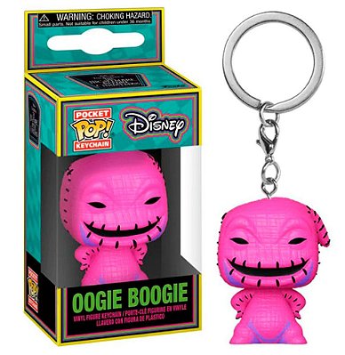 Funko Pop Keychain Disney Blacklight Nbc - Oogie Boogie #63967 Vinil 9,5 cm Oficial Funko