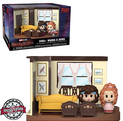 Funko Pop Marvel Wanda Vision Mini Moments Wanda & - Agnes 2Pack #60959 Vinil 9,5 cm Oficial Funko