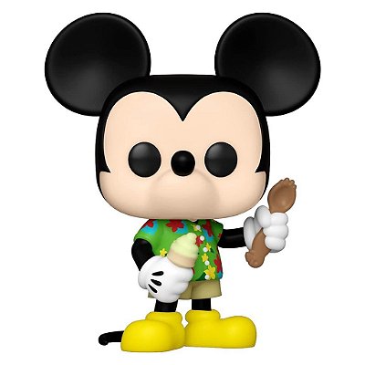 Funko Pop Disney Walt Disney World 50Th Mickey - Mouse Aloha #1307 Vinil 9,5 cm Oficial Funko