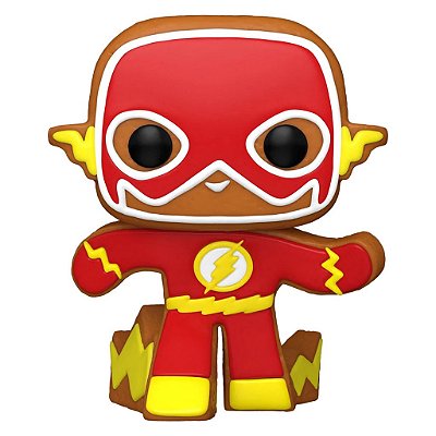 Funko Pop Heroes Dc Holiday The - Flash Gingerbread #447 Vinil 9,5 cm Oficial Funko