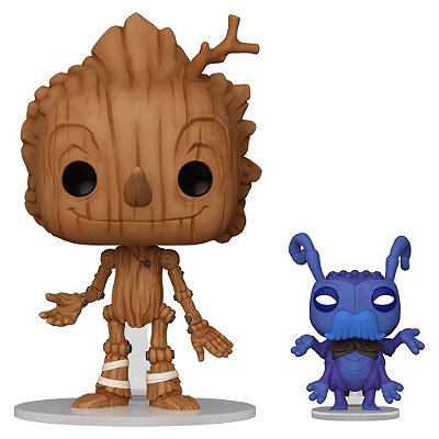 Funko Pop Pinocchio Movie - Pinocchio W/Cricket #1299 Vinil 9,5 cm Oficial Funko