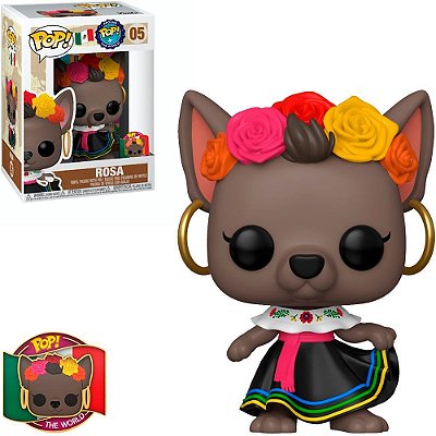 Funko Pop Around The World - Mexico Rosa #05 Vinil 9,5 cm Oficial Funko