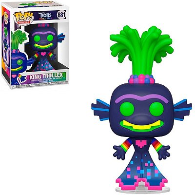 Funko Pop Trolls World - King Trollex #881 Vinil 9,5 cm Oficial Funko