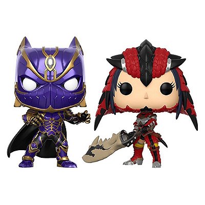 Funko Pop Marvel Vs Capcom Black Phanter Vs Monster - Hunter 2Pack Vinil 9,5 cm Oficial Funko