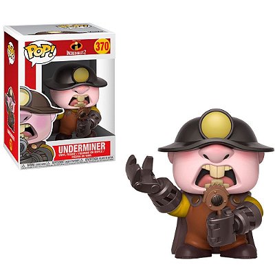 Funko Pop Disney Incredibles - 2 Underminer #370 Vinil 9,5 cm Oficial Funko