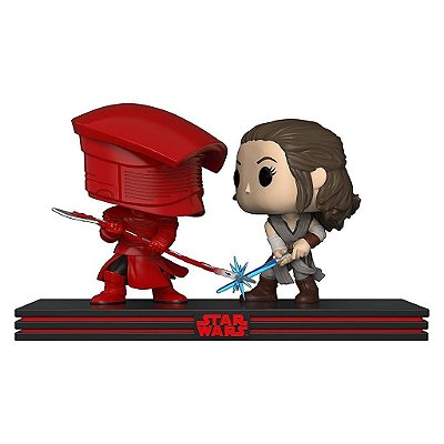 Funko Pop Star Wars Moments The Last Jedi Rey & - Praetorian 2Pack #264 Vinil 9,5 cm Oficial Funko