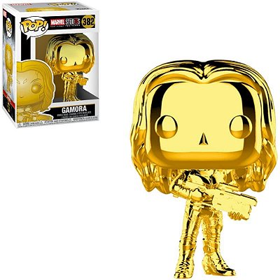 Funko Pop Chrome Marvel - Studios Gamora #382 Vinil 9,5 cm Oficial Funko