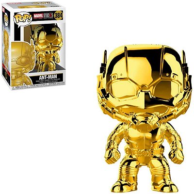 Funko Pop Chrome Marvel - Studios Ant-Man #384 Vinil 9,5 cm Oficial Funko