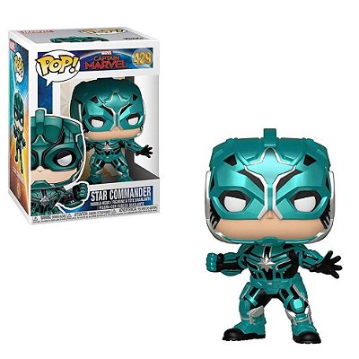 Funko Pop Marvel Captain Marvel - Star Commander #429 Vinil 9,5 cm Oficial Funko