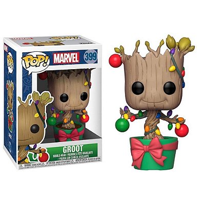 Funko Pop Marvel - Holiday Groot #399 Vinil 9,5 cm Oficial Funko