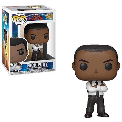 Funko Pop Marvel Captain Marvel - Nick Fury #428 Vinil 9,5 cm Oficial Funko