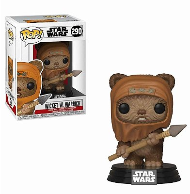 Funko Pop Star Wars Return The Jedi - Wicket W.Warrick #290 Vinil 9,5 cm Oficial Funko